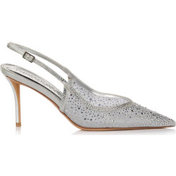 Primadonna Γόβες Slingback με Τακούνι Στιλέτο με Στρας Ασημί 31410TR