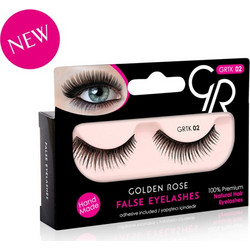 Golden Rose GRTK 02 Kit Βλεφαρίδες Ενιαίες Σετ με Κόλλα C19681 2τμχ