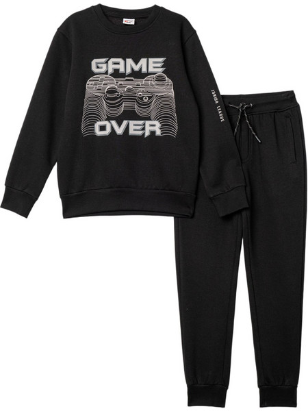 Funky Game Over Παιδικό Σετ Φόρμας Μαύρο 227-117127-1