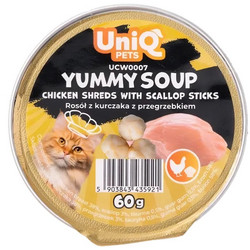 Uniq Pets Yummy Soup with Chicken & Scallop 60gr