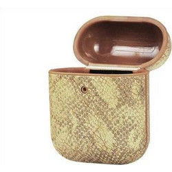 Terratec Air Box Θήκη Πλαστική με Γάντζο για Apple AirPods 1 / 2 Καφέ