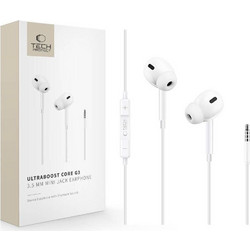 Tech-Protect Ultraboost Mini Core G3 5906302324255 Handsfree In-Ear 3.5mm White