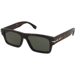 Fendi FE40215I 52N Ανδρικά Γυαλιά Ηλίου Τετράγωνα Κοκάλινα Ταρταρούγα με Πράσινο Φακό