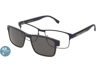 Solano CL10196 B Ανδρικός Σκελετός Γυαλιών Οράσεως με Clip-On Κοκάλινος Μπλε