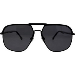 Enzo CA318/S C1 Ανδρικά Γυαλιά Ηλίου Aviator Μεταλλικά Μαύρα με Μαύρο Φακό