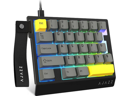 Ajazz AK029 Μηχανικό Gaming Keypad με Ice Land Διακόπτες RGB Black Grey