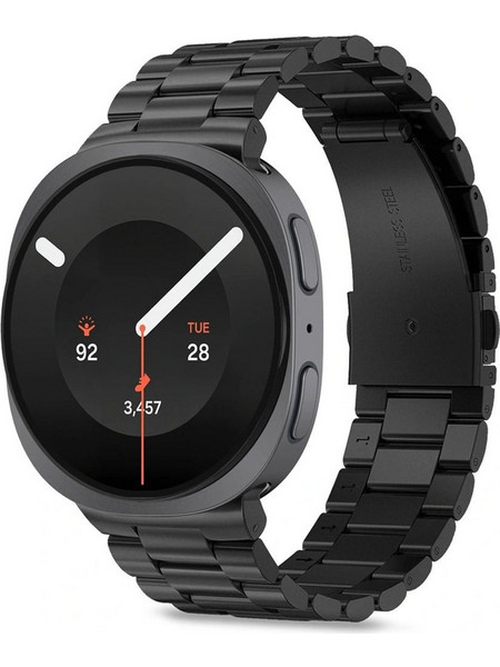 Tech-Protect Stainless Steel Λουράκι Μεταλλικό Black (Samsung Galaxy Watch 8 / 9 / Classic)