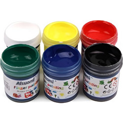 Alsuomi Σετ Δακτυλομπογιές 6x50ml AL6270