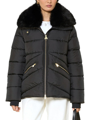 Barbour Γυναικείο Μπουφάν Χειμωνιάτικο Puffer Μακρύ Μαύρο LQU1938-BK11
