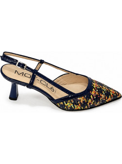 MOT-CLe Γόβες Slingback με Λεπτό Χαμηλό Τακούνι Μαύρες MOT2835