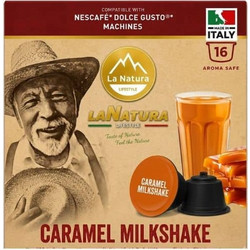 La Natura Lifestyle Κάψουλες Διάφορα Ροφήματα Caramel Milk Shake Συμβατές με Μηχανή Dolce Gusto 16τμχ