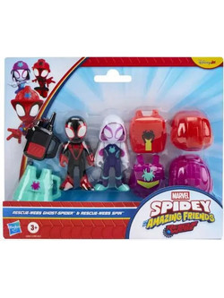 Hasbro Marvel Spidey & His Amazing Friends Rescue Webs Ghost Spider & Spin Σετ Φιγούρες Δράσης για 3+ Ετών