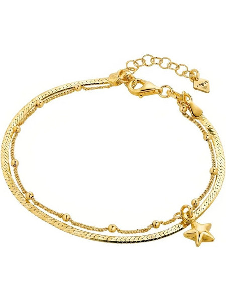 Vogue Γυναικείο Βραχιόλι από Ασήμι 925 22K Επιχρυσωμένο 0919301