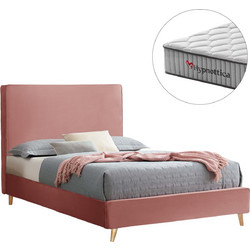 HomeMarkt Maylin Κρεβάτι Ημίδιπλο Υφασμάτινο με Στρώμα & Τελάρο 120x200cm HM10758.02