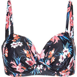 Protest BIBI 20 Bikini Top Floral Μαύρο Πολύχρωμο 7610801-832