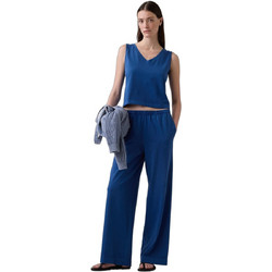 Gap Υφασμάτινο Γυναικείο Παντελόνι Jogger Relaxed Εφαρμογή με Λάστιχο Μπλε 882930008