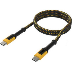 DeWALT 1310006DWG Braided USB-C to USB-C 1.2m Black Yellow