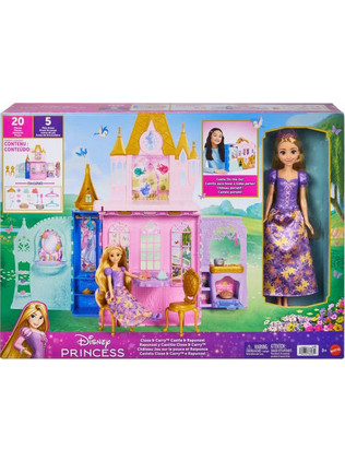 Mattel Disney Princess Close & Carry Castle & Rapunzel