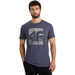 4F Ανδρικό Αθλητικό T-Shirt Navy Μπλε 4FWAW25TTSHM3126-24M