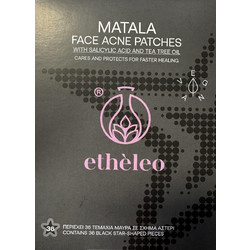 Etheleo Matala Black Star Επιθέματα Προσώπου για Σπυράκια 36τμχ