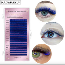 Nagaraku Βλεφαρίδες Τρίχα-Τρίχα Μπλε 0.07mm D 7-15mm 63871