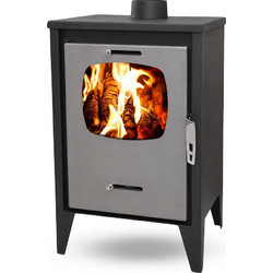 Starstoves ST210 Grey Ατσάλινη Ξυλόσομπα Αερόθερμη 12.1kW