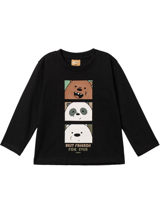 Funky Παιδικό T-Shirt Μακρυμάνικο Μαύρο 227-306105-1
