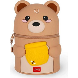 Legami Teddy Bear Super Kawaii Κασετίνα Καφέ SKA0002