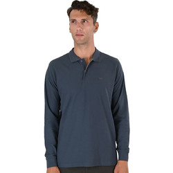 Double Ανδρική Μπλούζα Polo Μακρυμάνικη Πετρόλ 262PS-3097