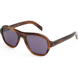 Prada PRD14S 25O70W Ανδρικά Γυαλιά Ηλίου Aviator Κοκάλινα Καφέ με Μωβ Φακό