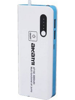 Akami AT150 Power Bank 3000mAh με 2 Θύρες USB-A White