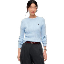 Tommy Hilfiger Γυναικεία Πλεκτή Μπλούζα Γαλάζια WW0WW44993