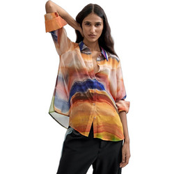 Desigual Camsterdam Μακρυμάνικο Γυναικείο Πουκάμισο Πολυεστέρα Πολύχρωμο 26WWBW06