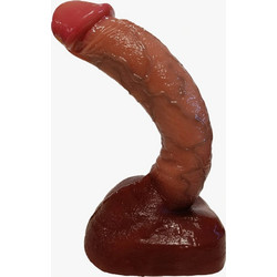 FAAK Great Max Ρεαλιστικό Dildo με Βεντούζα & Όρχεις 27cm Καφέ
