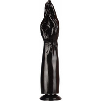 STD Naughty Hand Ρεαλιστικό Dildo με Βεντούζα 38.5cm Μαύρο