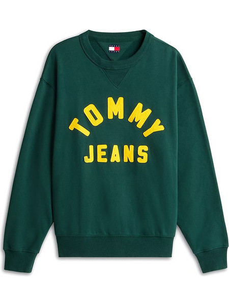 Tommy Jeans Ανδρικό Φούτερ Πράσινο DM0DM23596-MBM
