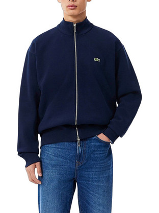 Lacoste Ανδρική Ζακέτα Πλεκτή με Φερμουάρ Navy Μπλε 3SH9454-166