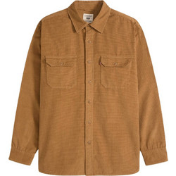Levi's Ανδρικό Πουκάμισο Βαμβακερό Καρό Μακρυμάνικο Κανονική Γραμμή Καφέ 19573-0297