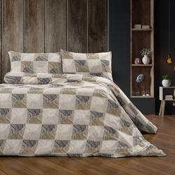 Dimcol Πάπλωμα Υπέρδιπλο 220x240 Κλεοπάτρα 609 Beige Black