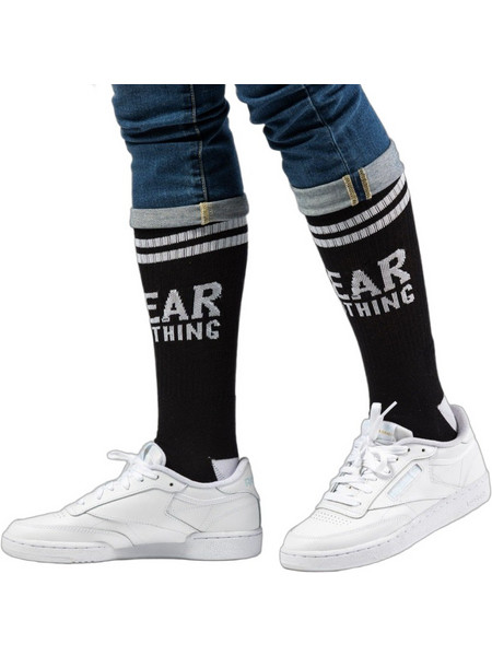 Sneaker Cage Fear Nothing Ανδρικές Κάλτσες Ψηλές με Σχέδια Μαύρες 219USK-114