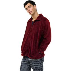 Vamp Χειμωνιάτικη Ανδρική Ρόμπα Fleece Μπορντό 23694