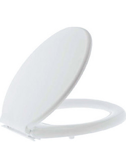 Lamaplast WC1 Καπάκι Λεκάνης Οβάλ Πλαστικό Λευκό 41.5x37cm 301030216