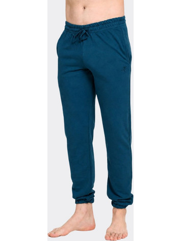 Target Ανδρικό Παντελόνι Φόρμας Fleece με Λάστιχο Πετρόλ M27/74096-62