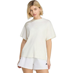 Adidas Soft Lux Loose Γυναικείο Αθλητικό T-Shirt Εκρού KS7932