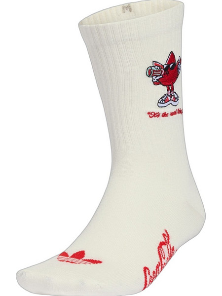 Adidas X Coca Cola Ανδρικές Κάλτσες Ψηλές με Σχέδια Μπεζ 2Pack KY7158