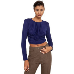 Toi & Moi Γυναικείο Χειμερινό Crop Top Navy Μπλε 80-5948-223