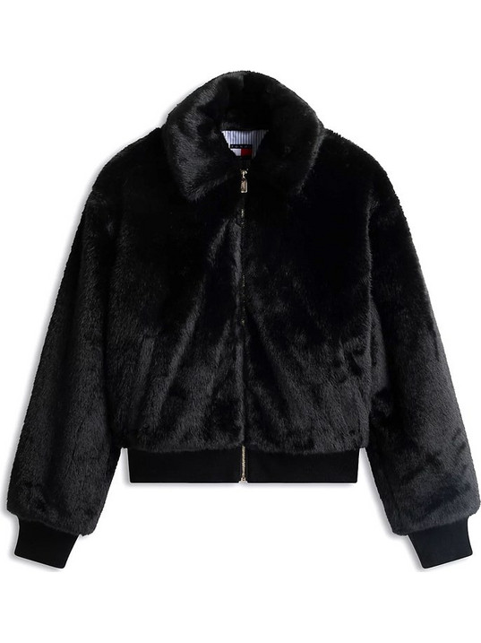 Tommy Jeans Γυναικεία Γούνα Μαύρη DW0DW23422-BDS