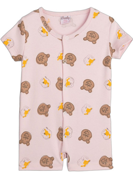 Funky Bear Φορμάκι Κοντομάνικo για Κορίτσι Ροζ 125-060113-1