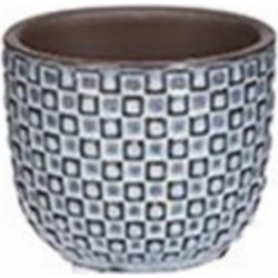 Plastona Κασπώ Πήλινο Λευκό Μπλε 7.5x6.5cm 02.1087736