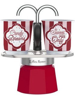 Bialetti 5461 Μπρίκι Espresso 2Cups Κόκκινο